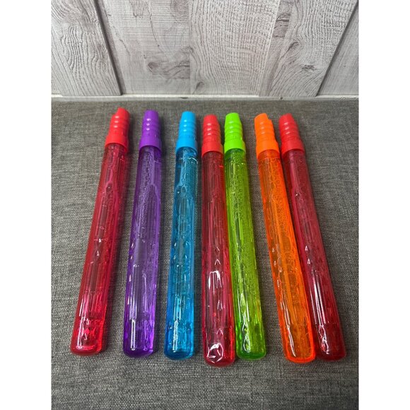 Sun Squad Colorful Bubble Wand Set Of 7 For Kids 12 Inches Long - Picture 4 of 4
